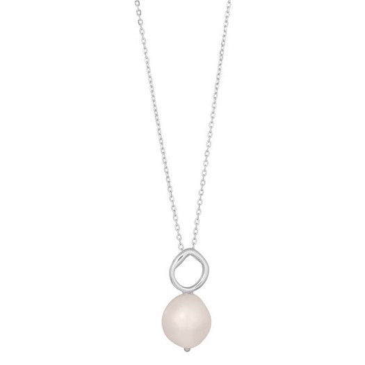 Nordahl Jewellery - BAROQUE52 halskæde i sølv m. perle